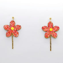 Charger l'image dans la galerie, Boucles d'oreilles en cuir •MILA• à paillettes