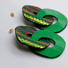 Charger l'image dans la galerie, Boucles d'oreilles en cuir •DAGDA• serpents