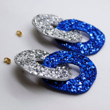 Charger l'image dans la galerie, Boucles d'oreilles en cuir •DAGDA• à paillettes