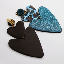 Charger l'image dans la galerie, Boucles d'oreilles en cuir •BELLÄ• A CLIP