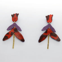 Charger l'image dans la galerie, Boucles d'oreilles en cuir •FULIA• à motifs