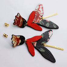 Charger l'image dans la galerie, Boucles d'oreilles en cuir •FULIA• fleuries