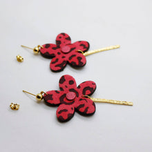 Charger l'image dans la galerie, Boucles d'oreilles en cuir •MILA• léopard