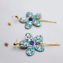 Charger l'image dans la galerie, Boucles d'oreilles en cuir •MILA• à paillettes