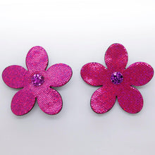 Charger l'image dans la galerie, Boucles d'oreilles en cuir •RITA• pailletées
