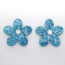 Charger l'image dans la galerie, Boucles d'oreilles en cuir •RITA• à paillettes