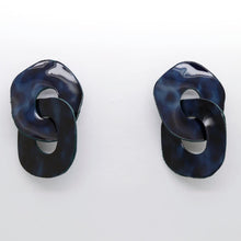 Charger l'image dans la galerie, Boucles d'oreilles en cuir •DAGDA• noires