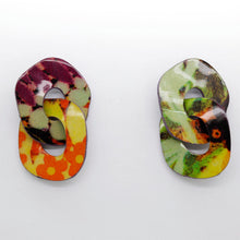 Charger l'image dans la galerie, Boucles d'oreilles en cuir •DAGDA• à motifs