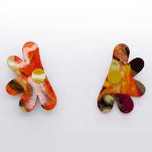 Charger l'image dans la galerie, Boucles d'oreilles en cuir •AUBA• à motifs