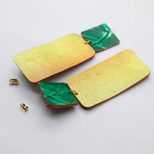 Charger l'image dans la galerie, Boucles d'oreilles en cuir •GYNE• tropicales