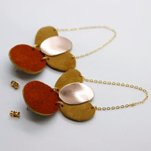 Charger l'image dans la galerie, Boucles d'oreilles en cuir •ELISE• marrons