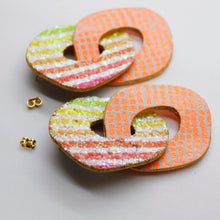 Charger l'image dans la galerie, Boucles d'oreilles en cuir •Petit Défaut•
