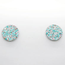 Charger l'image dans la galerie, Boucles d'oreilles en cuir •MINI-SUNI• à paillettes