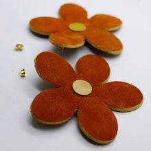 Charger l'image dans la galerie, Boucles d'oreilles en cuir •RITA• en daim