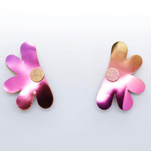 Charger l'image dans la galerie, Boucles d'oreilles en cuir •AUBA• sunset
