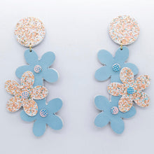 Charger l'image dans la galerie, Boucles d'oreilles en cuir •NENETTE• à paillettes