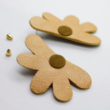 Charger l'image dans la galerie, Boucles d'oreilles en cuir •AUBA• ocres
