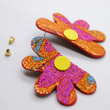 Charger l'image dans la galerie, Boucles d'oreilles en cuir •AUBA• colorées