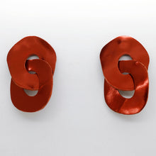 Charger l'image dans la galerie, Boucles d'oreilles en cuir •DAGDA• cuivre
