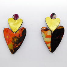 Charger l'image dans la galerie, Boucles d'oreilles en cuir •BELLÄ• à motifs