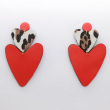 Charger l'image dans la galerie, Boucles d'oreilles en cuir •BELLÄ• bicolores