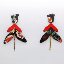 Charger l'image dans la galerie, Boucles d'oreilles en cuir •FULIA• fleuries