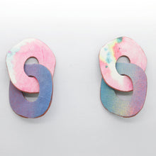Charger l'image dans la galerie, Boucles d'oreilles en cuir •DAGDA• pastels