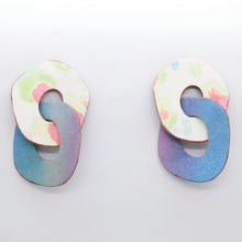 Charger l'image dans la galerie, Boucles d'oreilles en cuir •DAGDA• pastels