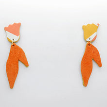 Charger l'image dans la galerie, Boucles d'oreilles en cuir •BIBA• en daim