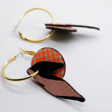 Charger l'image dans la galerie, Boucles d'oreilles en cuir •ROSALIA• à motifs