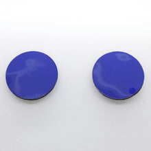 Charger l'image dans la galerie, Boucles d'oreilles en cuir •SUNI• bleues
