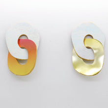 Charger l'image dans la galerie, Boucles d'oreilles en cuir •DAGDA• Sunset