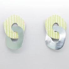 Charger l'image dans la galerie, Boucles d'oreilles en cuir •DAGDA• argents