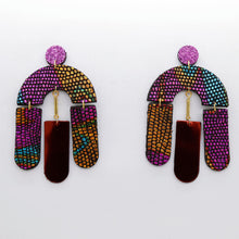 Charger l'image dans la galerie, Boucles d'oreilles en cuir •SOCA• colorées
