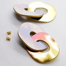 Charger l'image dans la galerie, Boucles d'oreilles en cuir •DAGDA• Sunset
