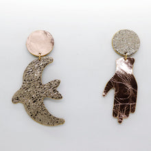 Charger l'image dans la galerie, Boucles d'oreilles en cuir •GIGI• rose gold
