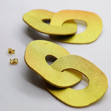 Charger l'image dans la galerie, Boucles d'oreilles en cuir •DAGDA• sunset