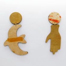 Charger l'image dans la galerie, Boucles d'oreilles en cuir •GIGI• moka