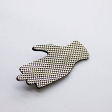 Charger l'image dans la galerie, Broche en cuir •GIGI• argent