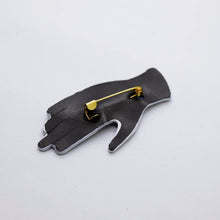 Charger l'image dans la galerie, Broche en cuir •GIGI• arc-en-ciel