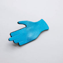 Charger l'image dans la galerie, Broche en cuir •GIGI• bleue