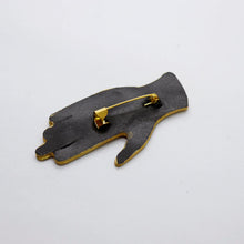 Charger l'image dans la galerie, Broche en cuir •GIGI• cuivre