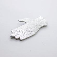 Charger l'image dans la galerie, Broche en cuir •GIGI• argent