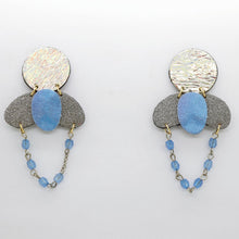 Charger l'image dans la galerie, Boucles d'oreilles en cuir •ELISE• chapelet