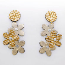 Charger l'image dans la galerie, Boucles d'oreilles en cuir •NENETTE• dorées