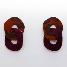 Charger l'image dans la galerie, Boucles d'oreilles en cuir •DAGDA• léopards