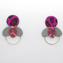 Charger l'image dans la galerie, Boucles d'oreilles en cuir •ELISE• tachetées