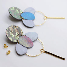 Charger l'image dans la galerie, Boucles d'oreilles en cuir •ELISE• pastels