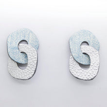 Charger l'image dans la galerie, Boucles d'oreilles en cuir •DAGDA• bicolores
