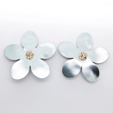 Charger l'image dans la galerie, Boucles d'oreilles en cuir •RITA• argents